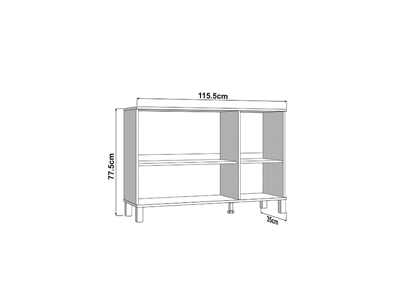 Komoda ALMOND 115 3K1F3V AH - Image 6
