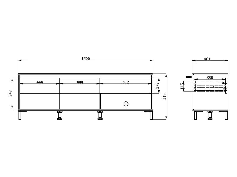 TV polica MARRON TV 150 3K1F2V AH - Image 7